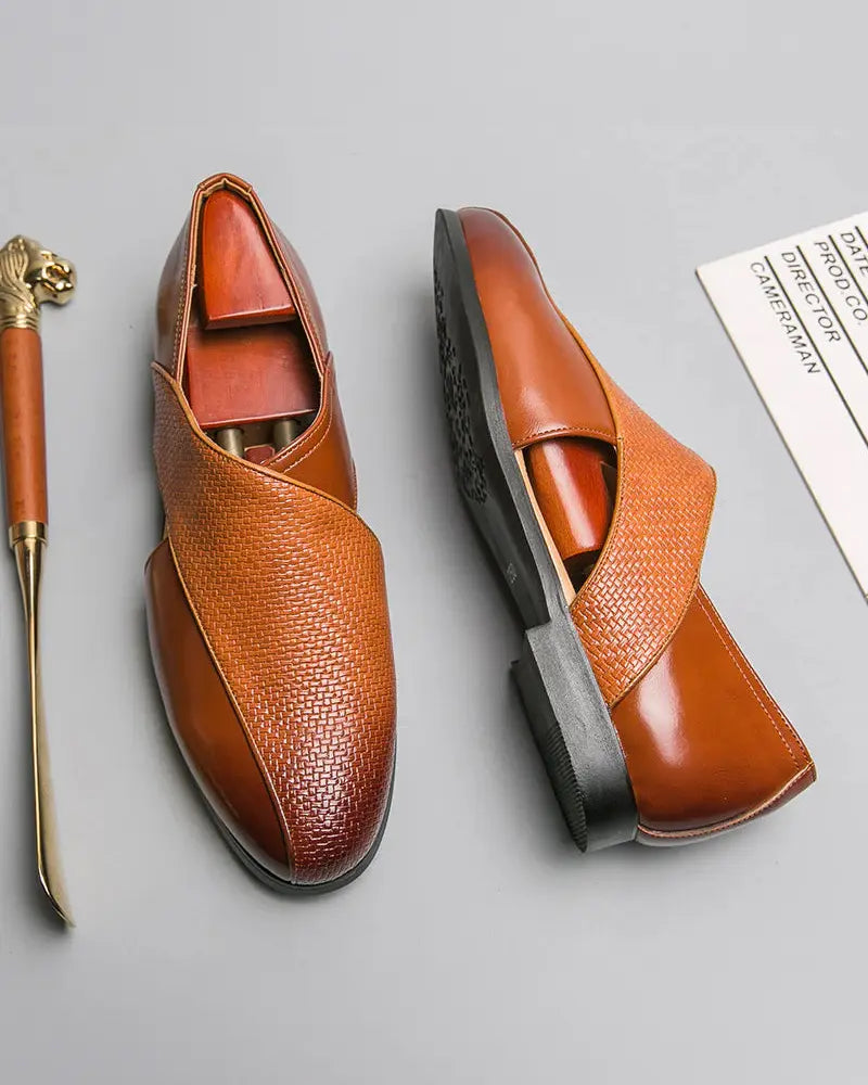 Peniche Intreccio Genuine Leather Loafers