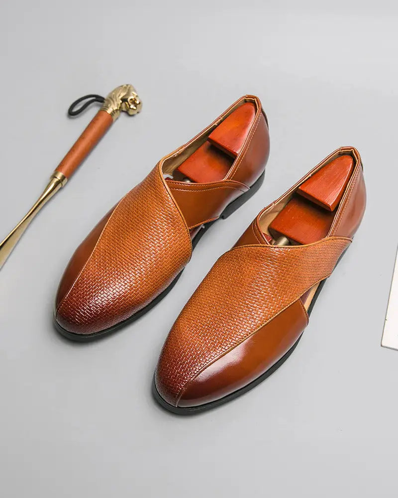 Peniche Intreccio Genuine Leather Loafers