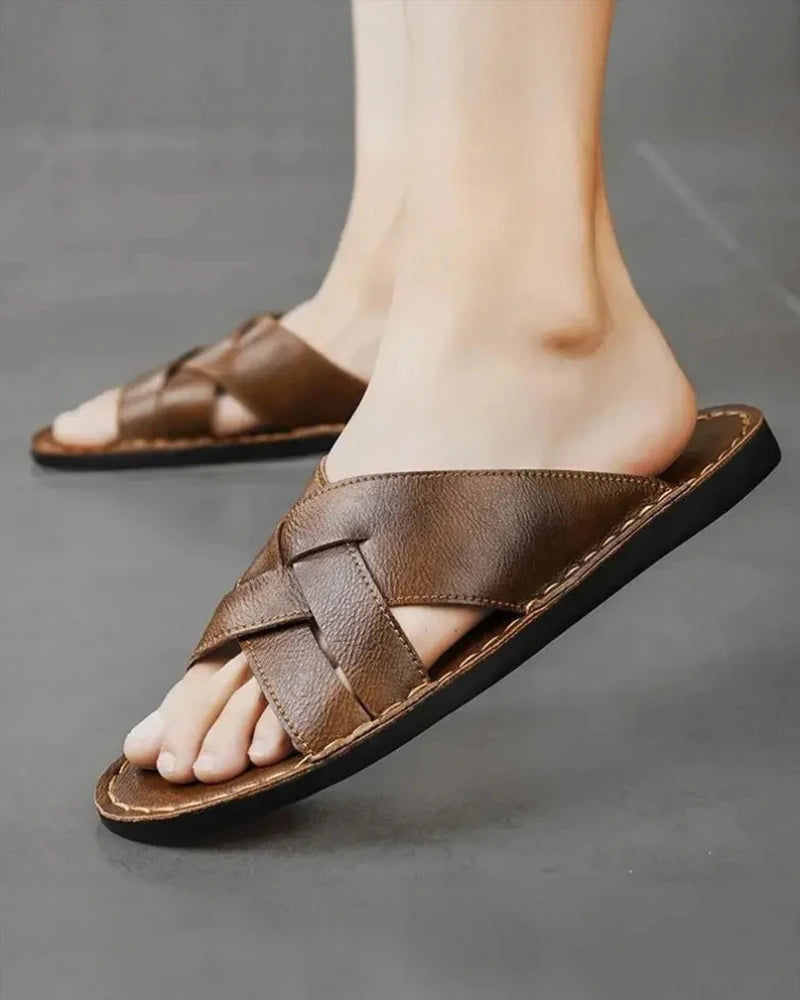 CANTARO GENUINE LEATHER SANDALS