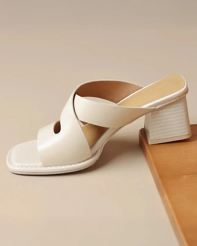 Luna Leather Heels