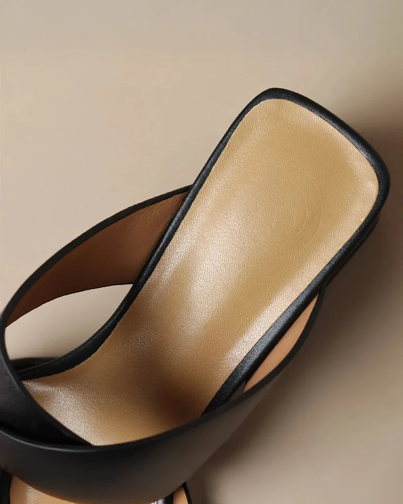 Luna Leather Heels