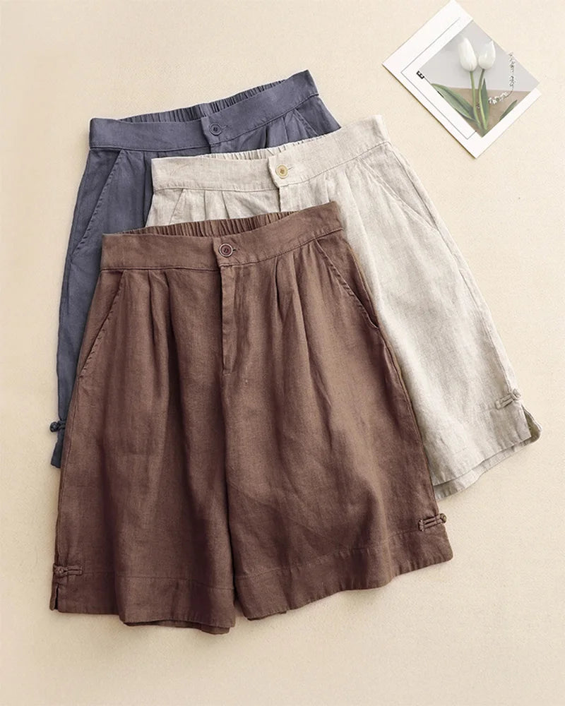 Angelina Linen Shorts