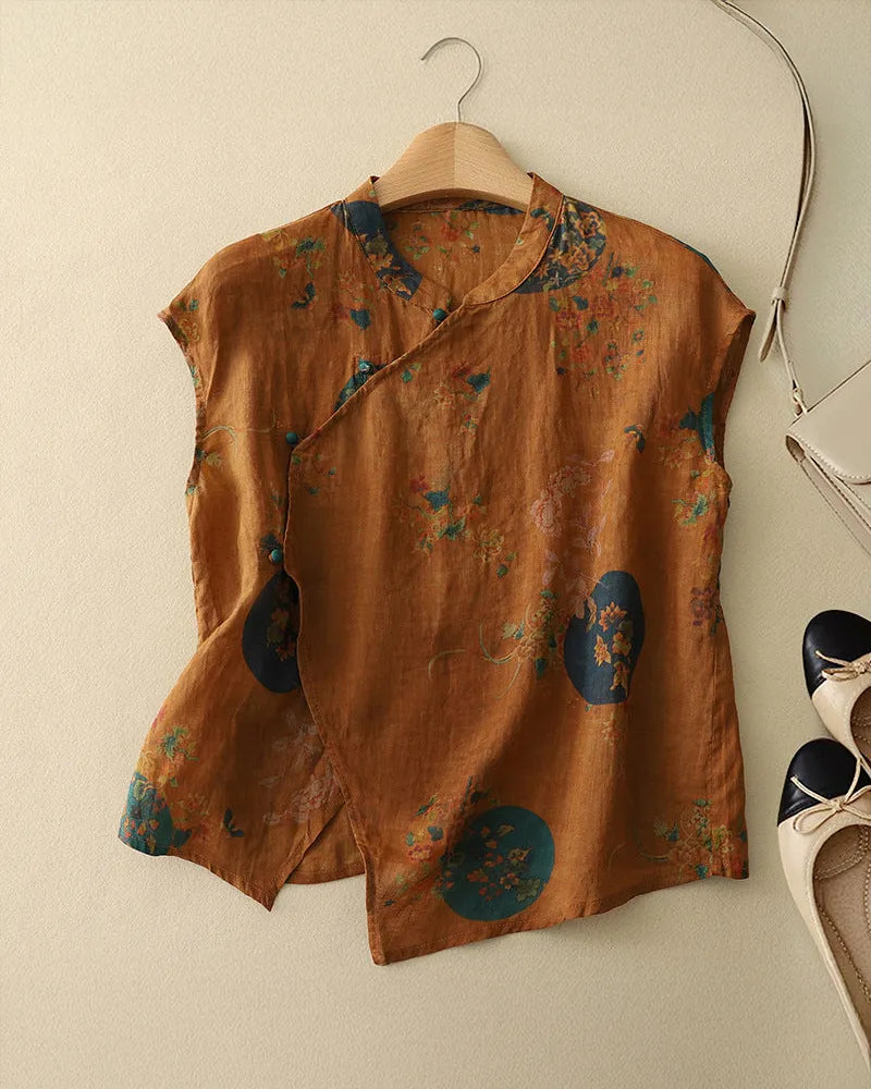 Maelia Linen Blouse