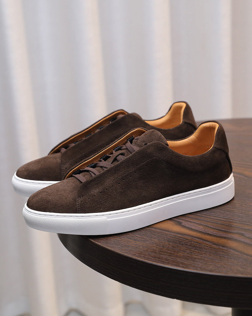 Osborne Suede Low Sneakers - Brown