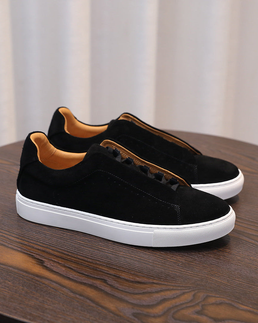 Osborne Suede Low Sneakers - Black