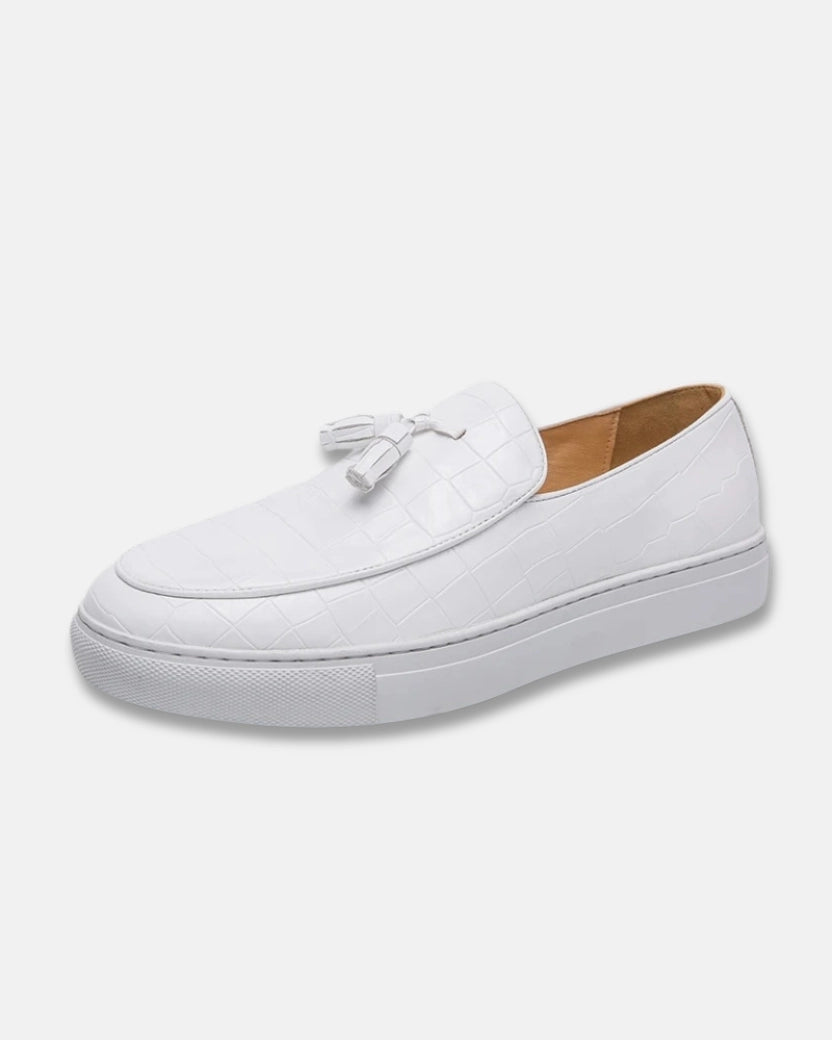 Executive Embossed Leather Loafer