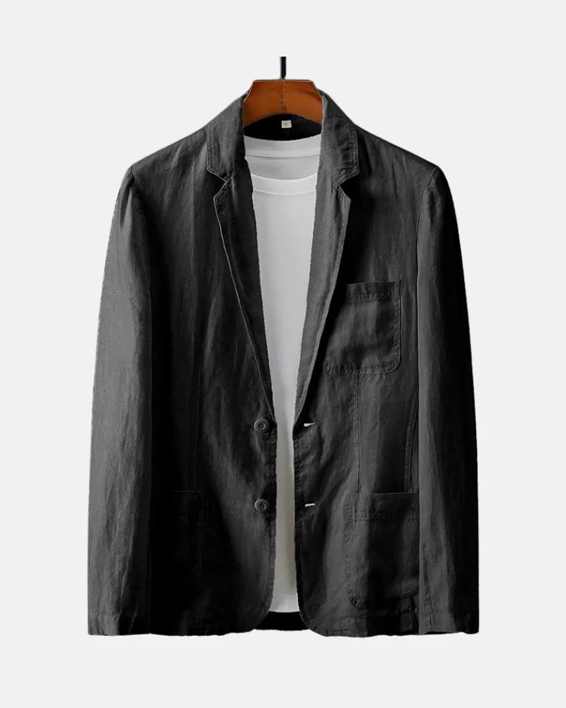 Minimalist Linen Blazer