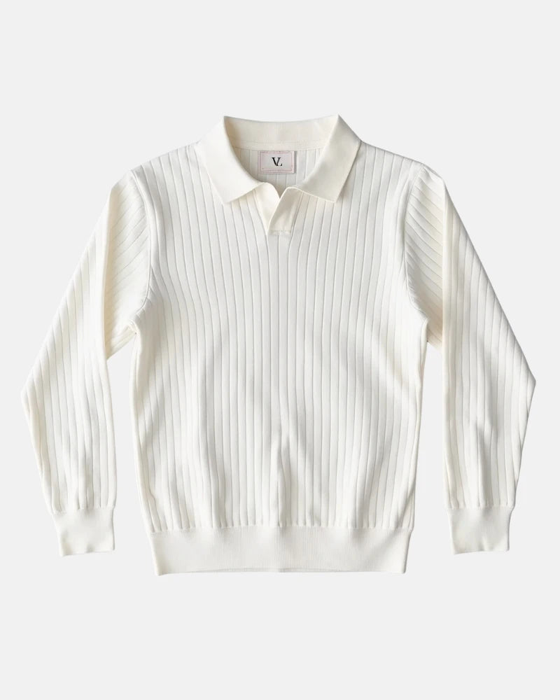 Hampton Ribbed Polo Sweatshirt
