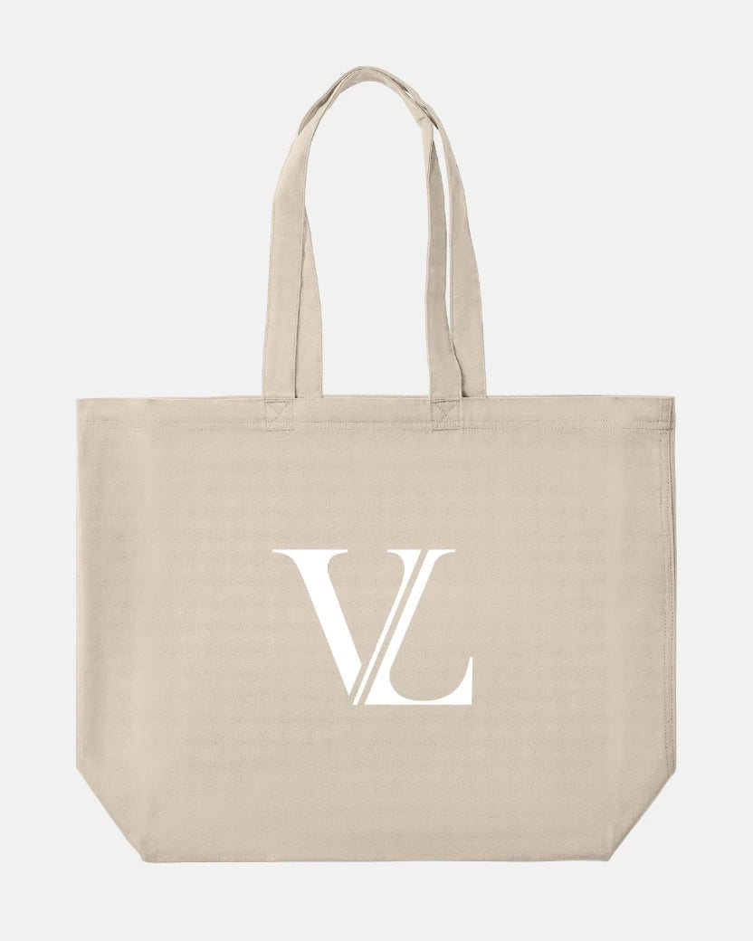 Valentéo Initial Canvas Tote