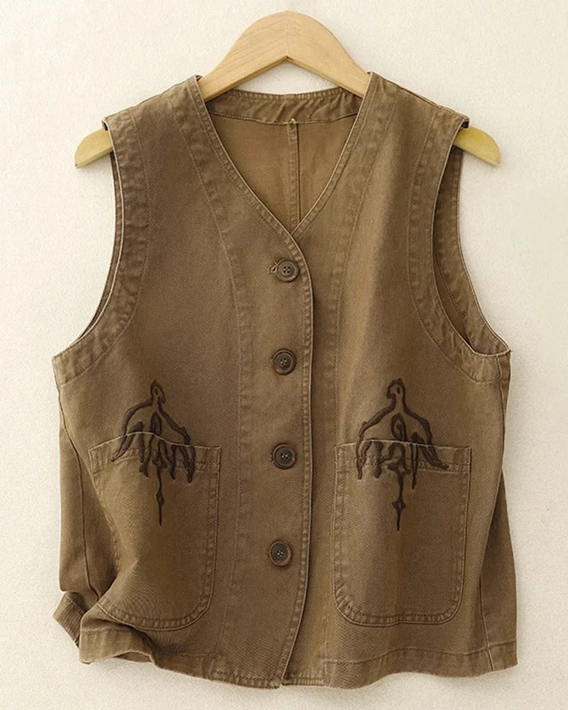 Cayetana Linen Vest