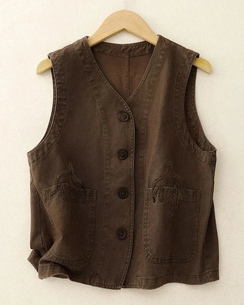 Cayetana Linen Vest