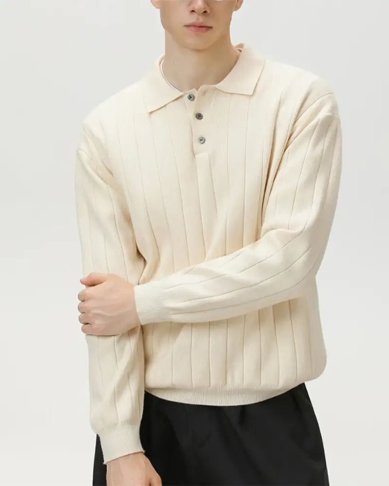 Maron Knit Polo