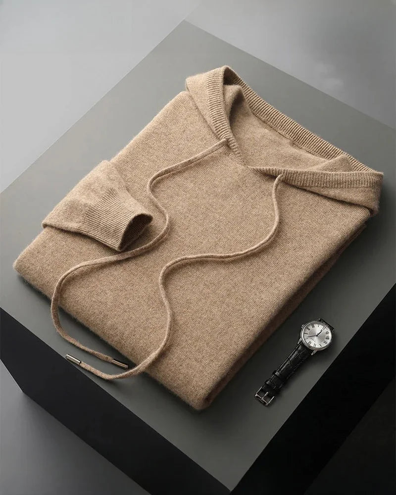 Biarritz Knit Hoodie in Camel