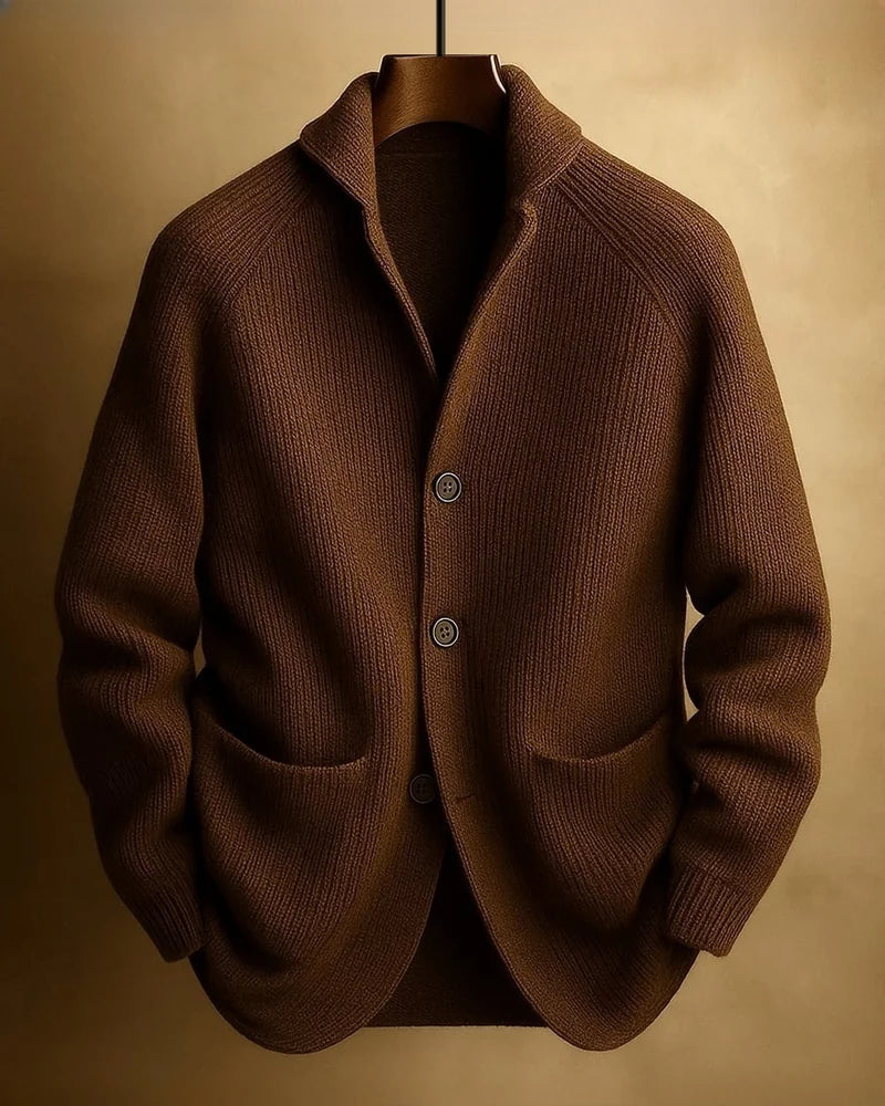Brera Blazer Cardigan in Brown