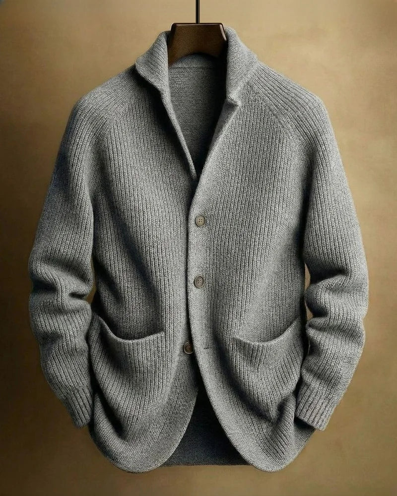 Brera Blazer Cardigan in Gray