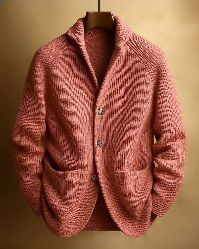 Brera Blazer Cardigan in Terracotta
