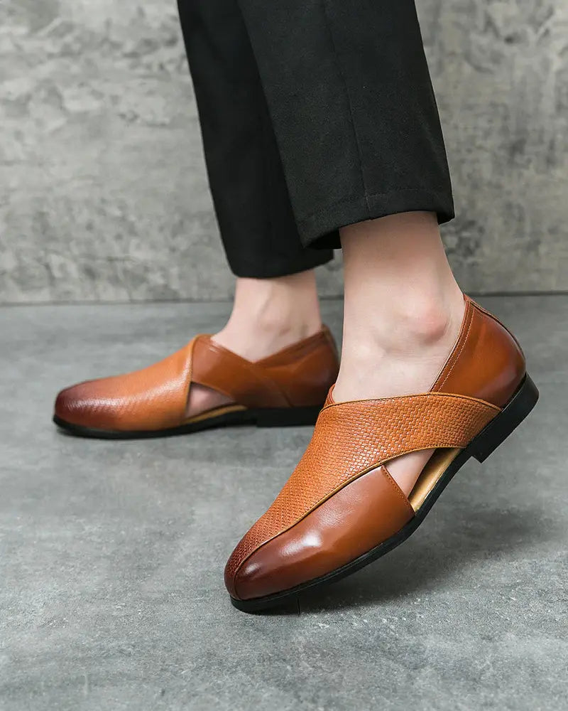 Peniche Intreccio Genuine Leather Loafers