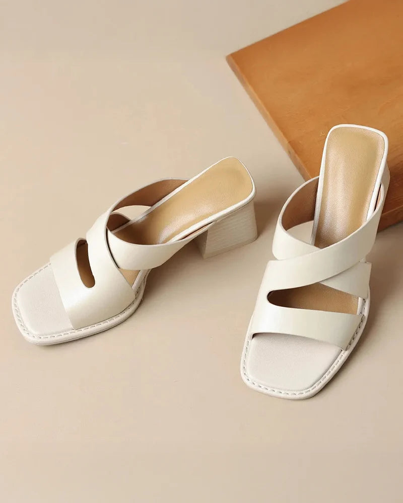 Luna Leather Heels