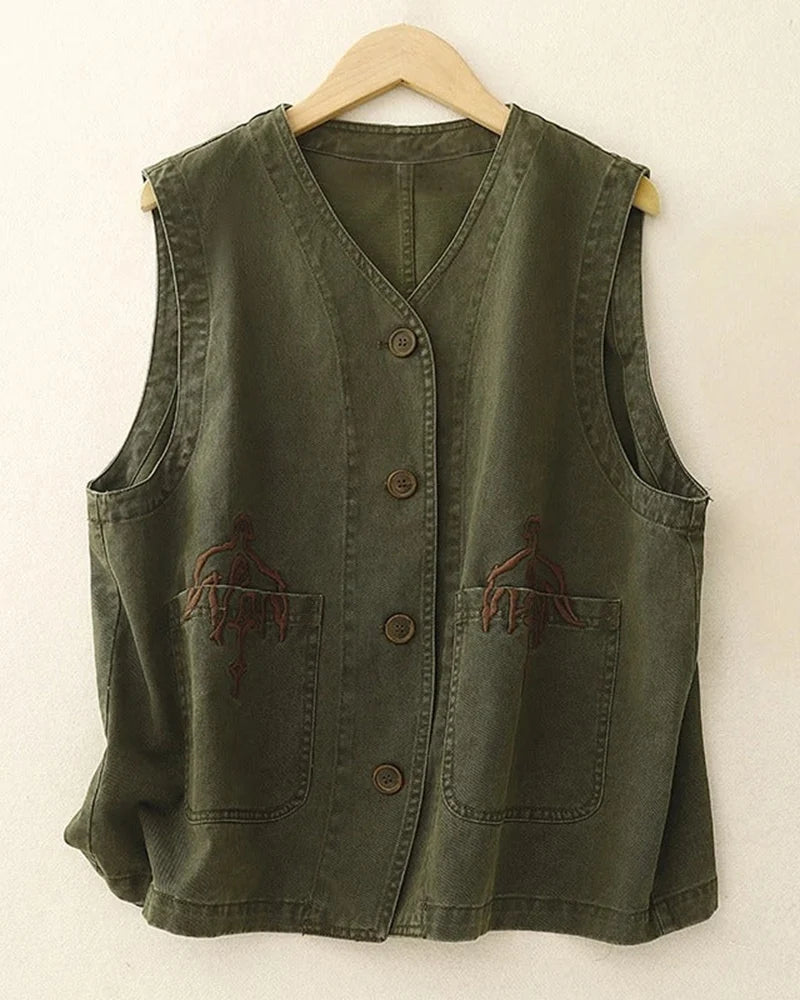 Cayetana Linen Vest