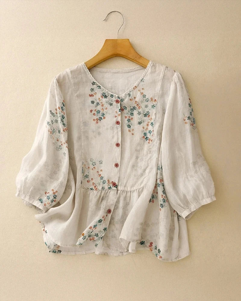 Éloise Linen Blouse