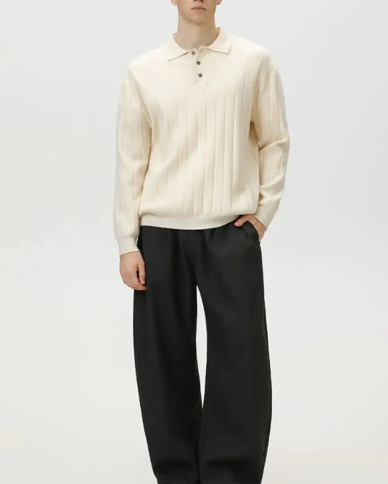 Maron Knit Polo