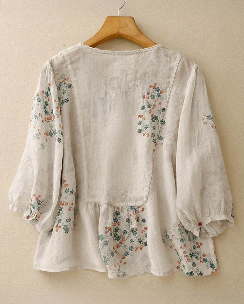 Éloise Linen Blouse