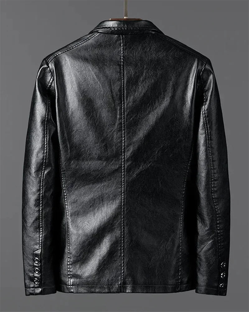 Giovanni Leather Blazer