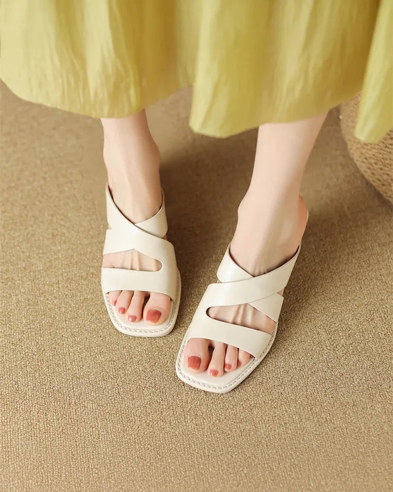 Luna Leather Heels