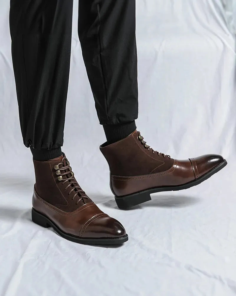 Los Muertos Leather Lace-Up