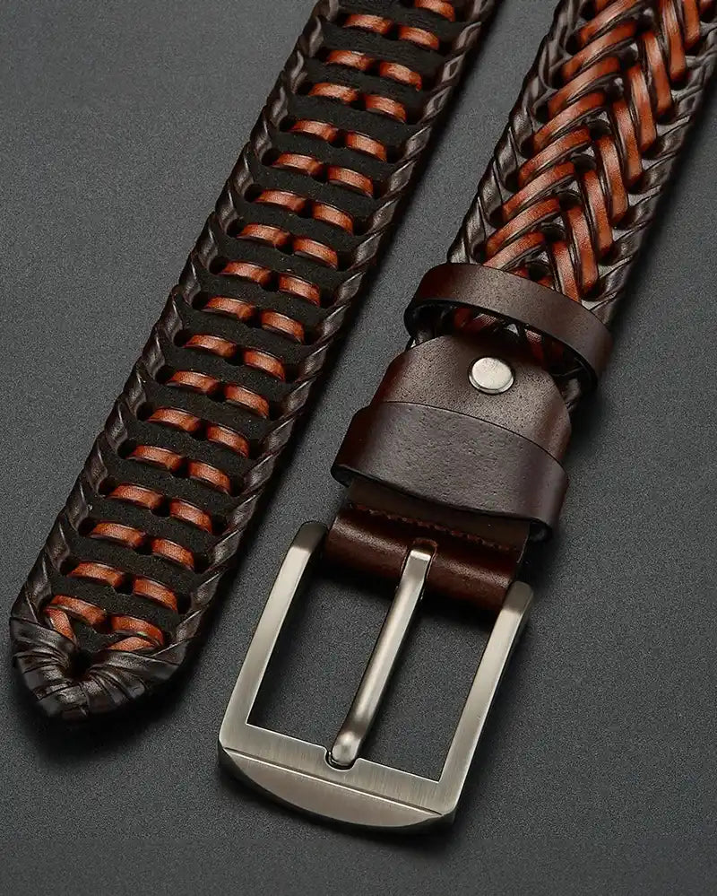 Braided Cowhide Belt