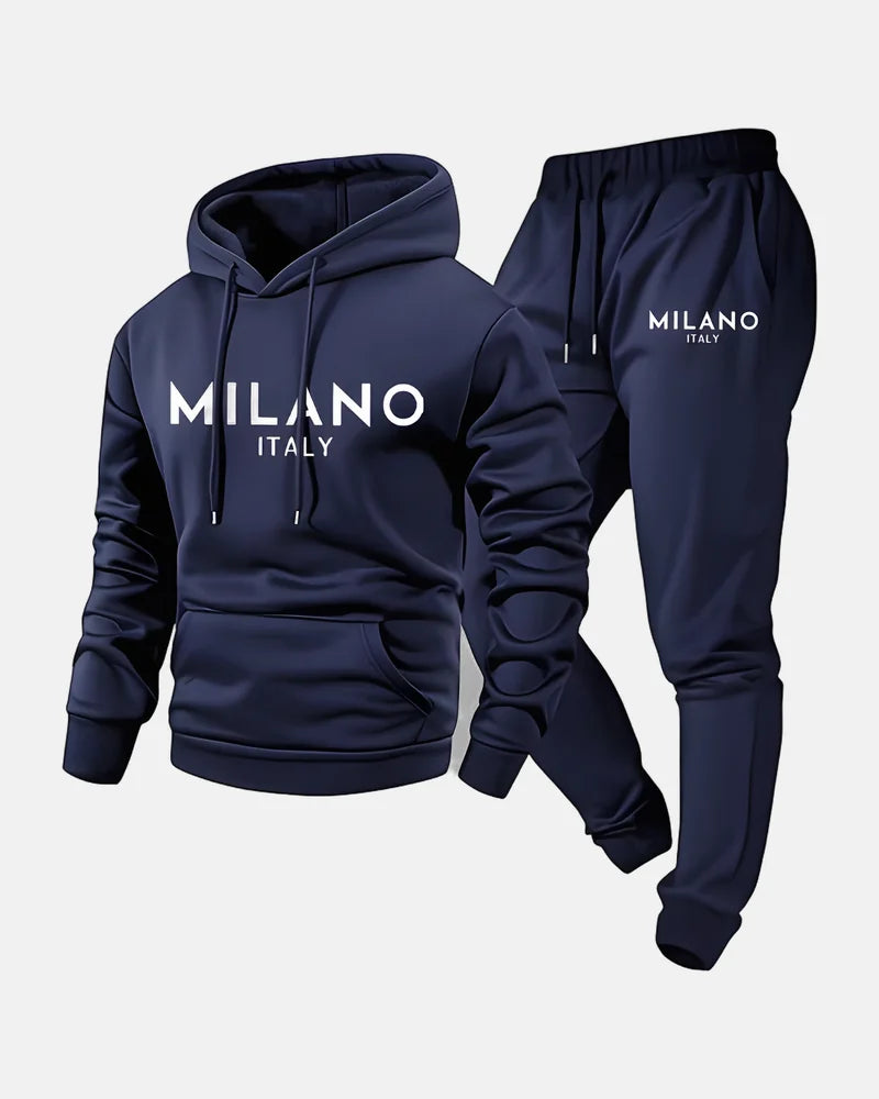 Milano Hoodie Set in Navy