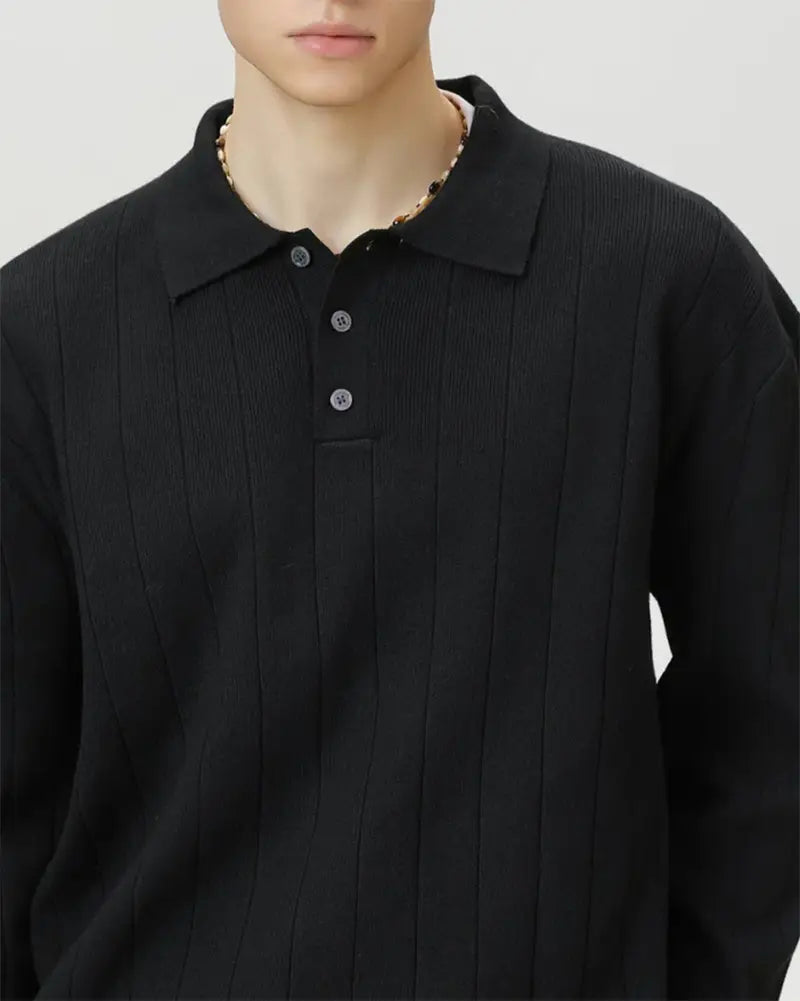 Maron Knit Polo