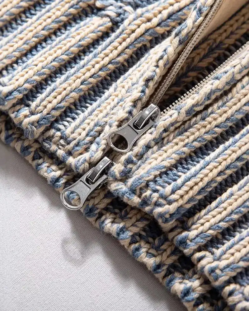 Montier Knit Zip Cardigan