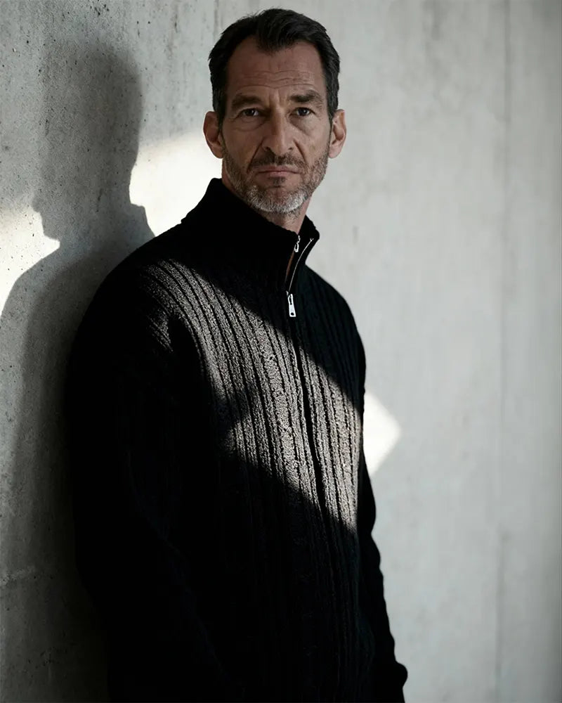 Montier Knit Zip Cardigan