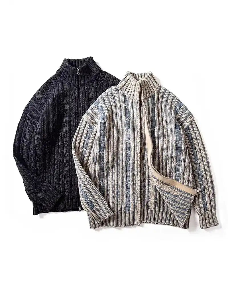Montier Knit Zip Cardigan