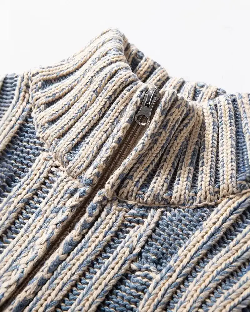 Montier Knit Zip Cardigan