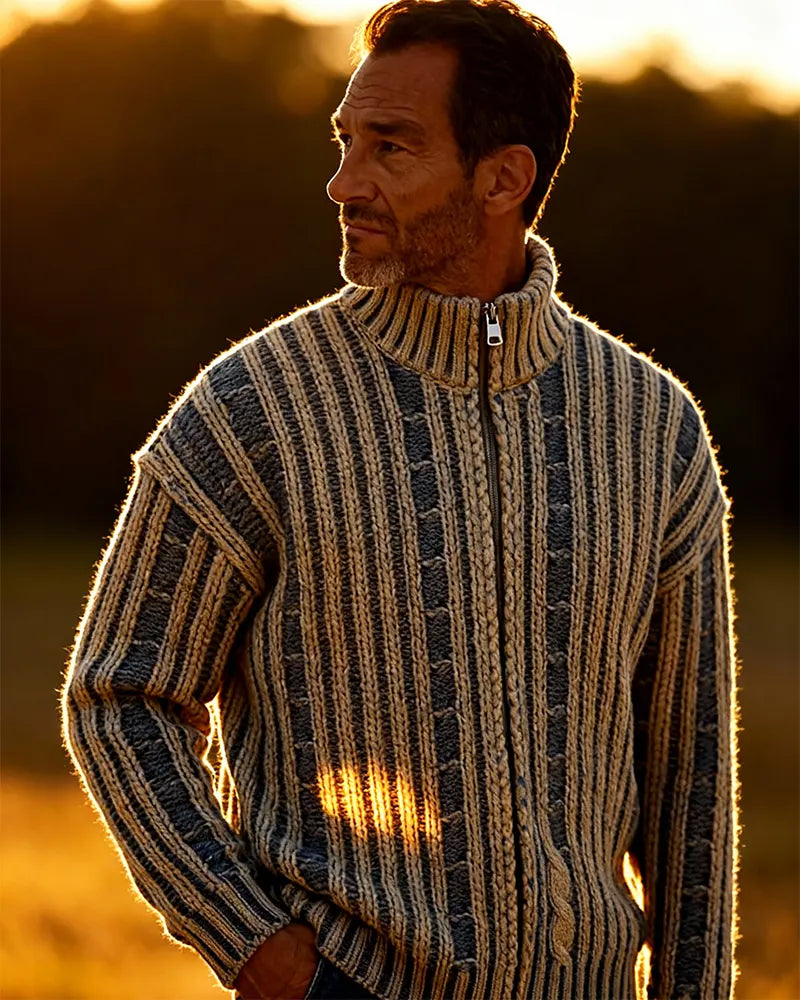 Montier Knit Zip Cardigan