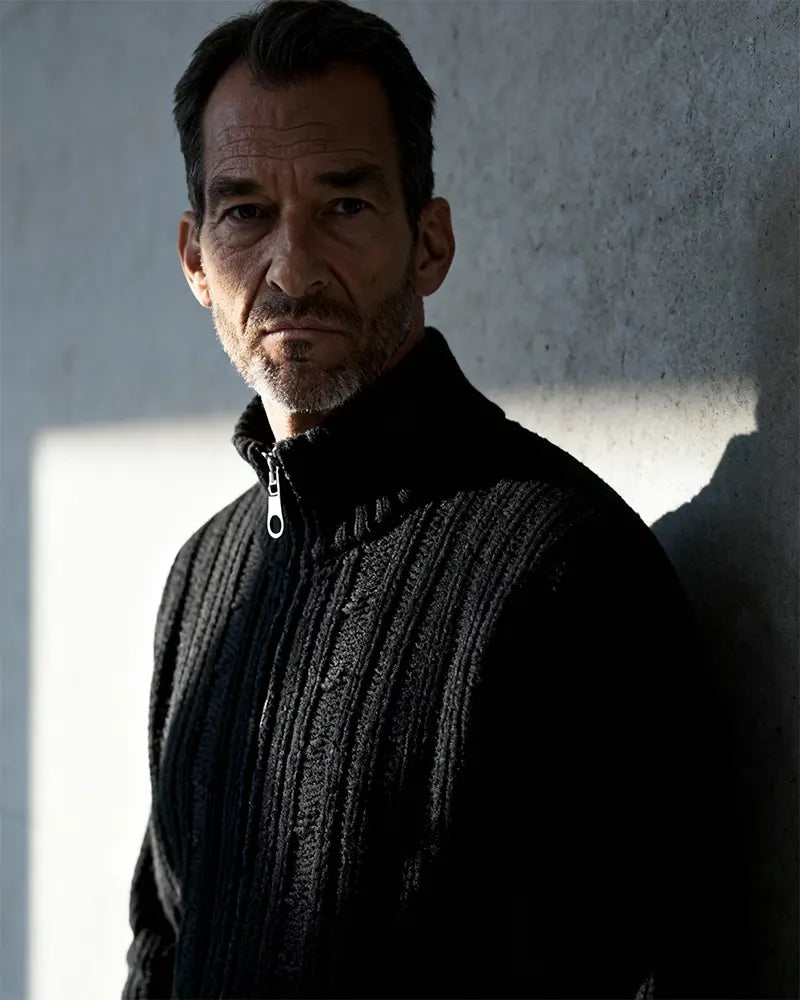 Montier Knit Zip Cardigan