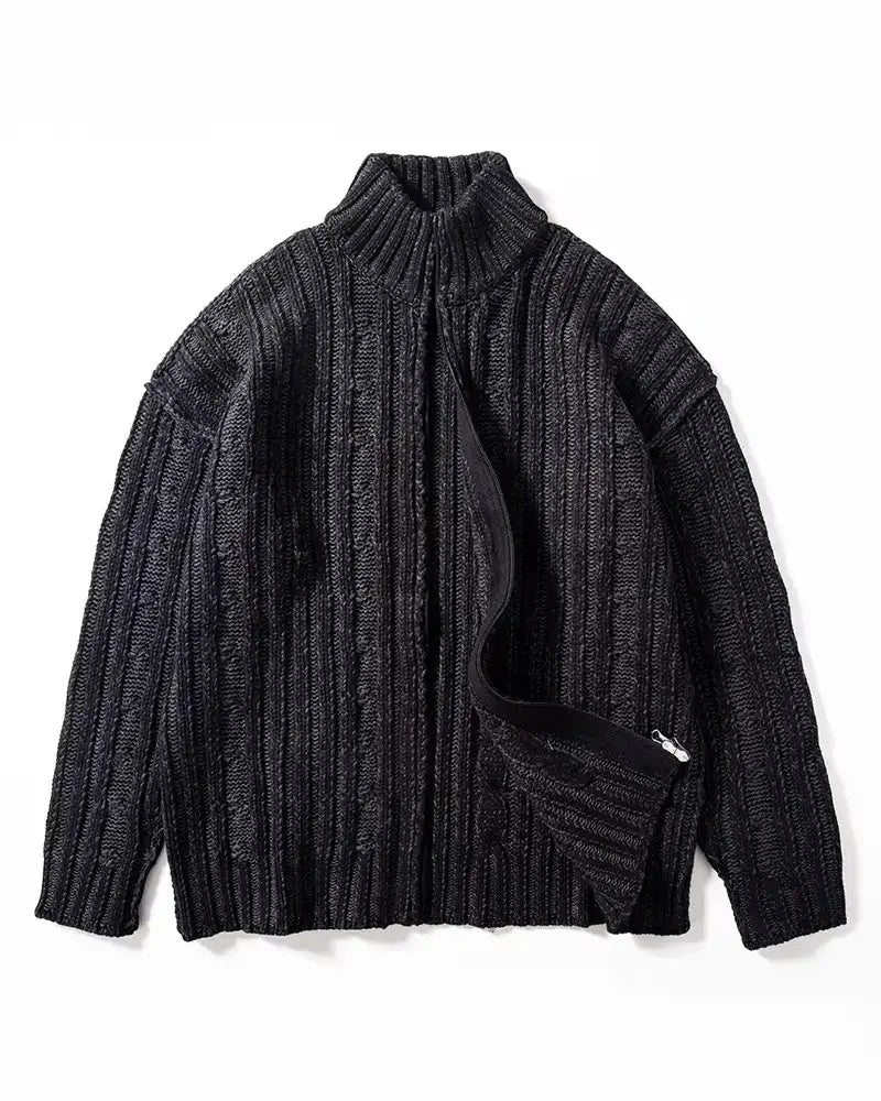 Montier Knit Zip Cardigan