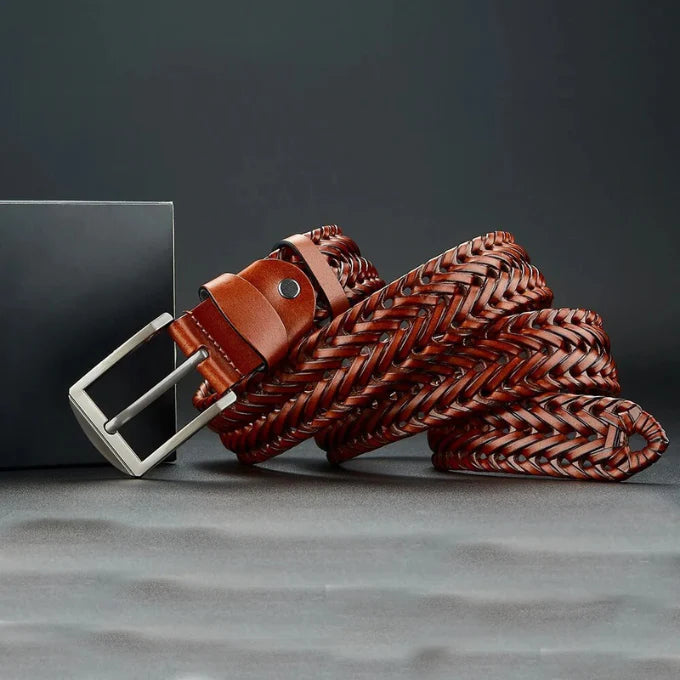 Braided Heritage Cowhide Belt