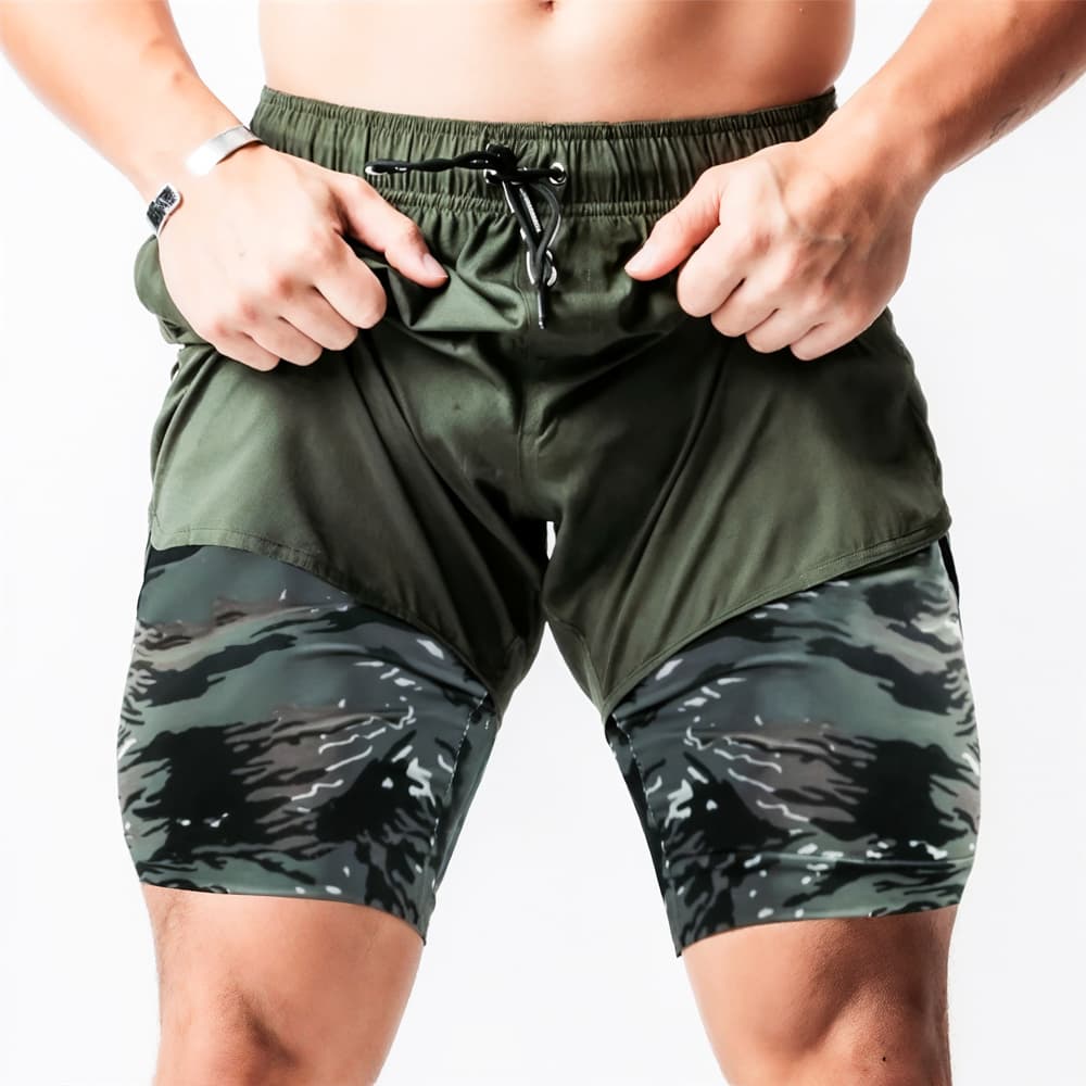 Flex Stride 2-IN-1 Compression Shorts