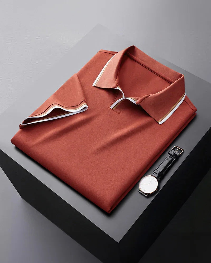 Vincenzo Prestige Silk Polo Shirt