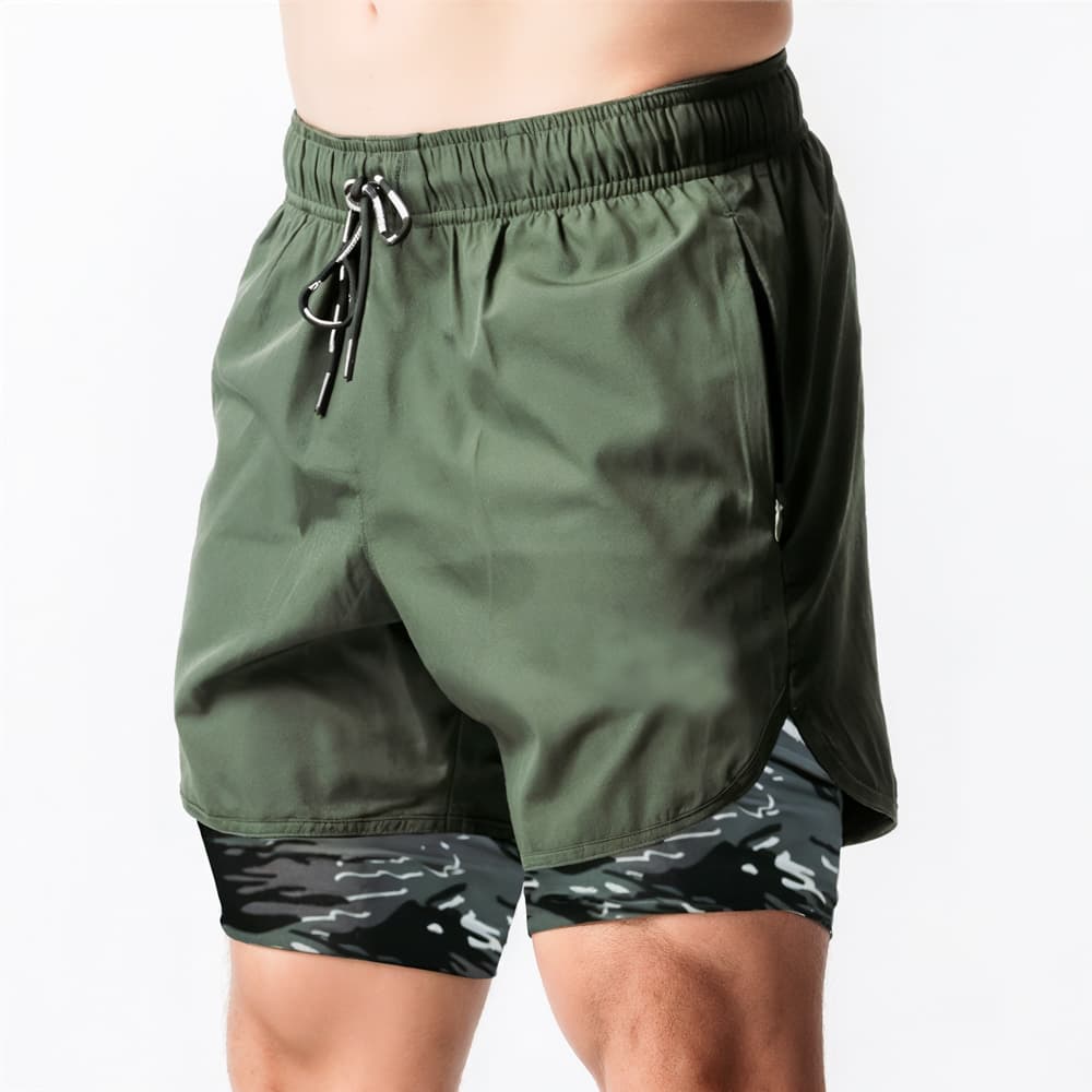 Flex Stride 2-IN-1 Compression Shorts