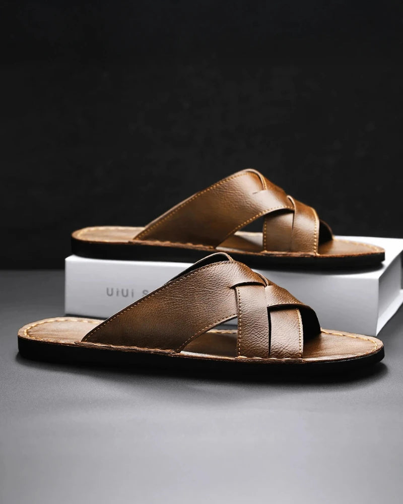 CANTARO GENUINE LEATHER SANDALS