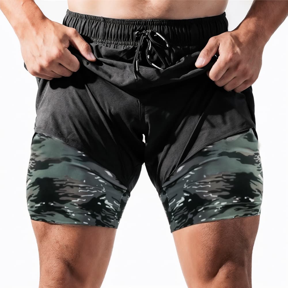 Flex Stride 2-IN-1 Compression Shorts