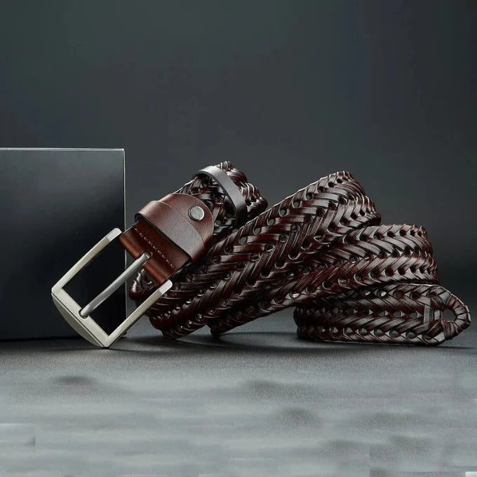 Braided Heritage Cowhide Belt