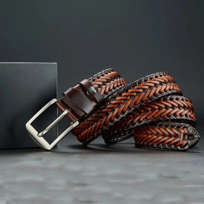 Braided Heritage Cowhide Belt