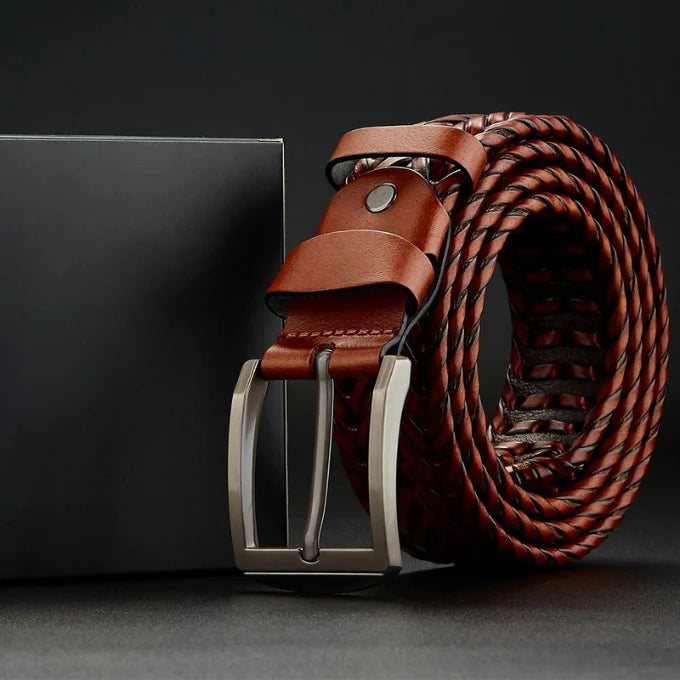 Braided Heritage Cowhide Belt