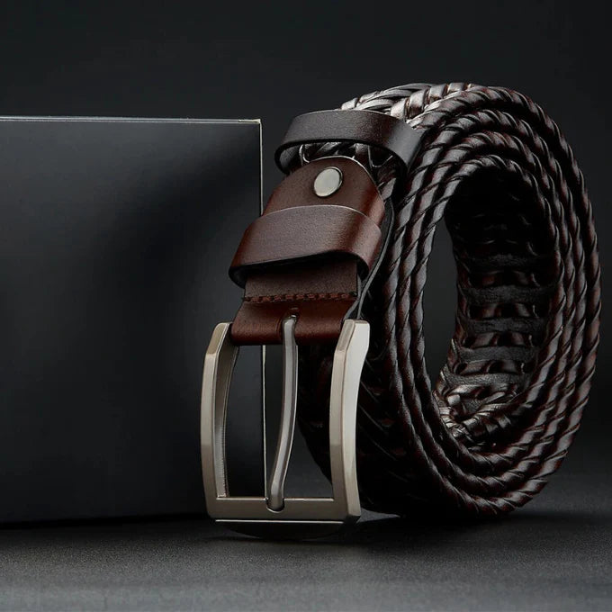 Braided Heritage Cowhide Belt