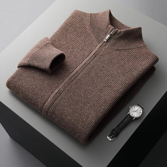 Charles Cashmere Zip Sweater